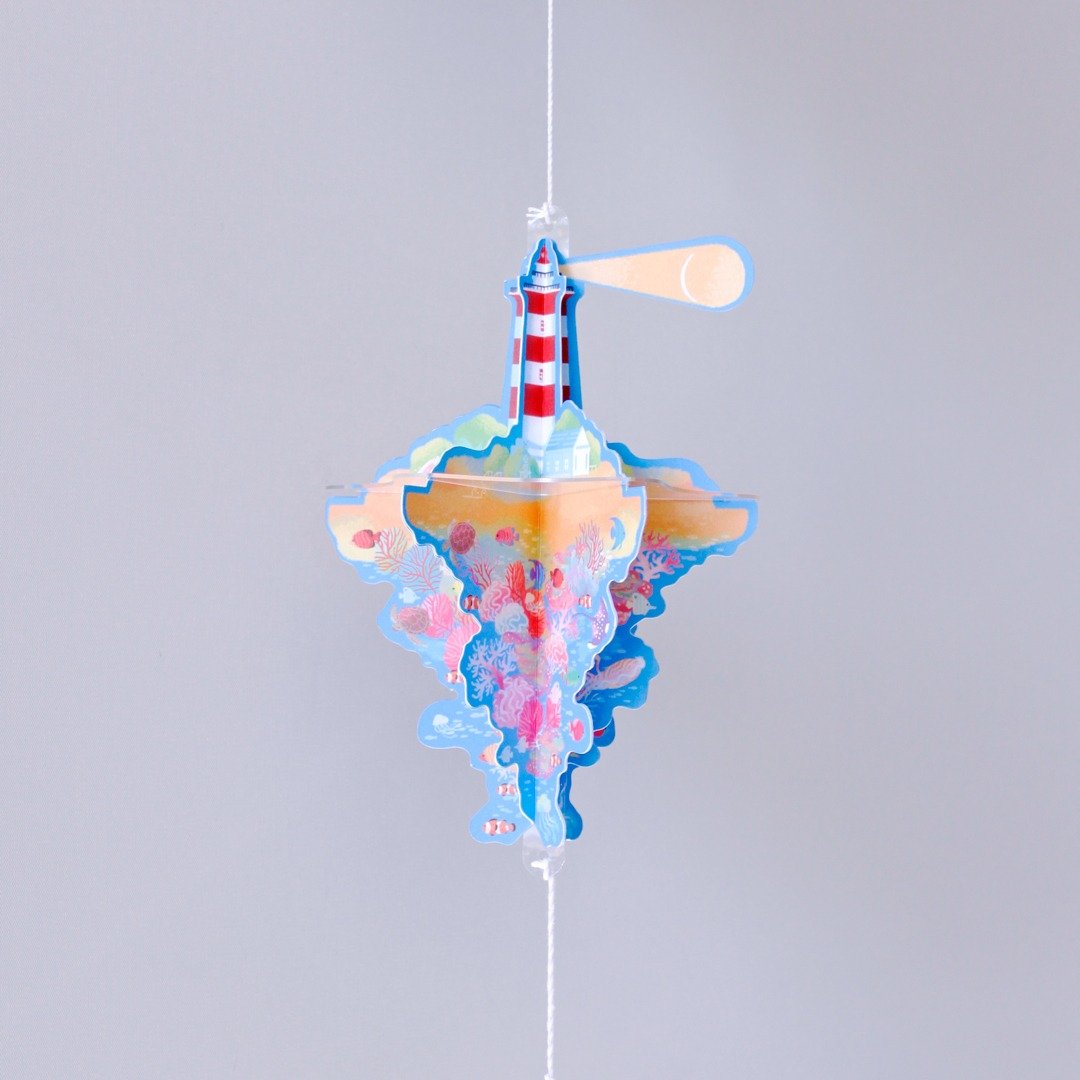 飘浮卡 | 灯塔 | DIY材料包 | 含说明书、工具组、压克力片 - 插画/绘画/写字 - 纸 