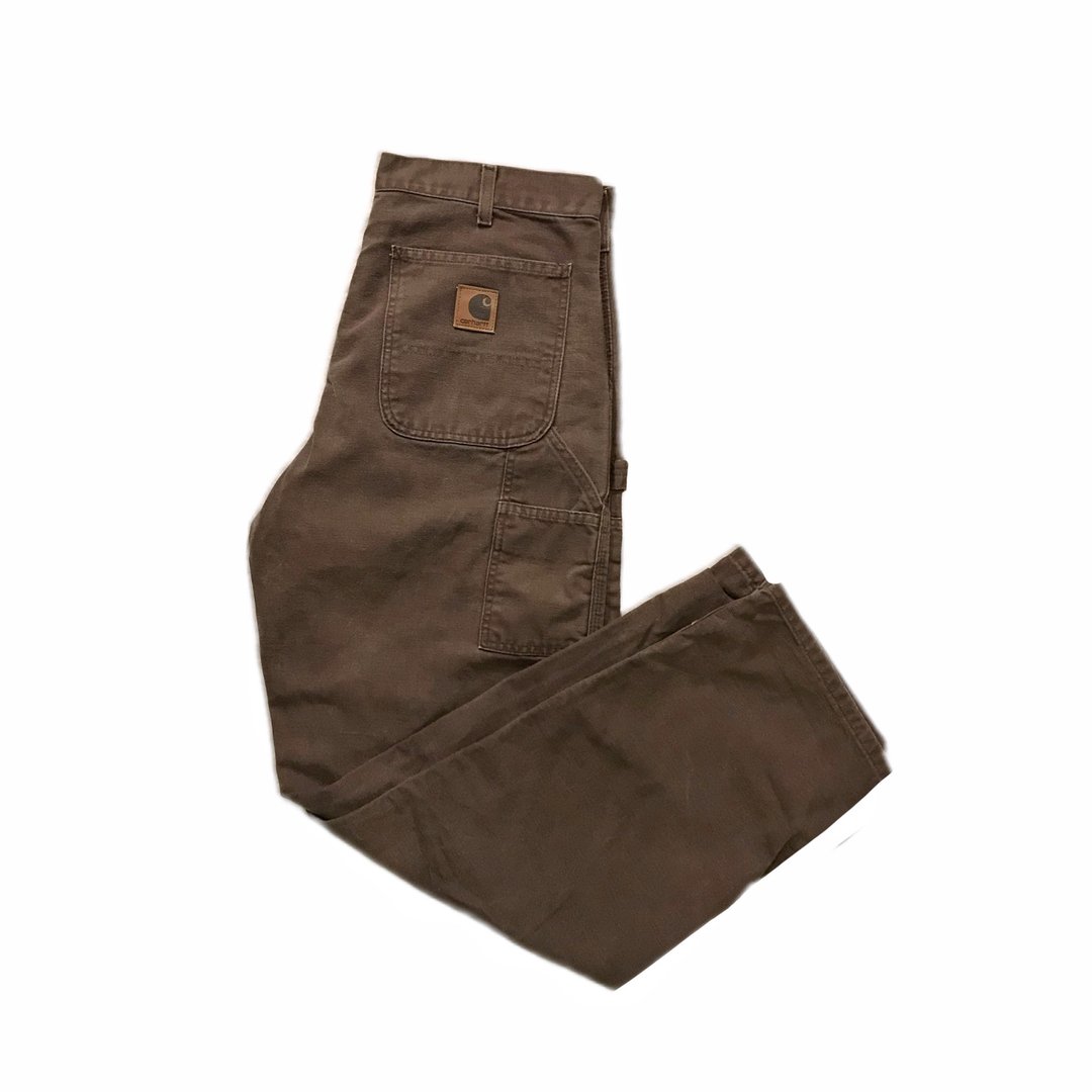 Vintage Carhartt Brown Workwear Pants 古着卡哈咖啡色工装裤 - 男士长裤 - 棉 咖啡色