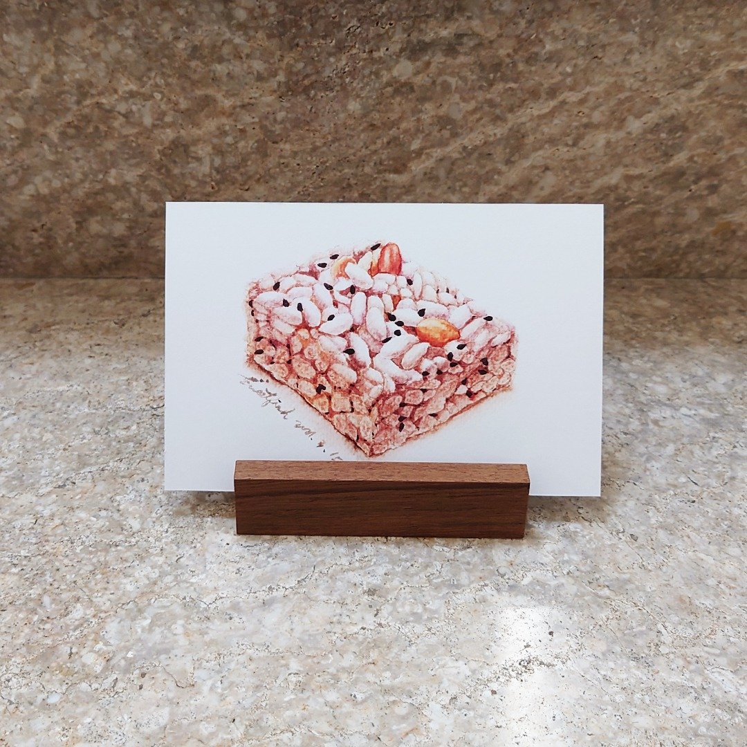 爆米香－美食明信片/食物明信片/美食卡片/食物卡片 - 卡片/明信片 - 纸 白色