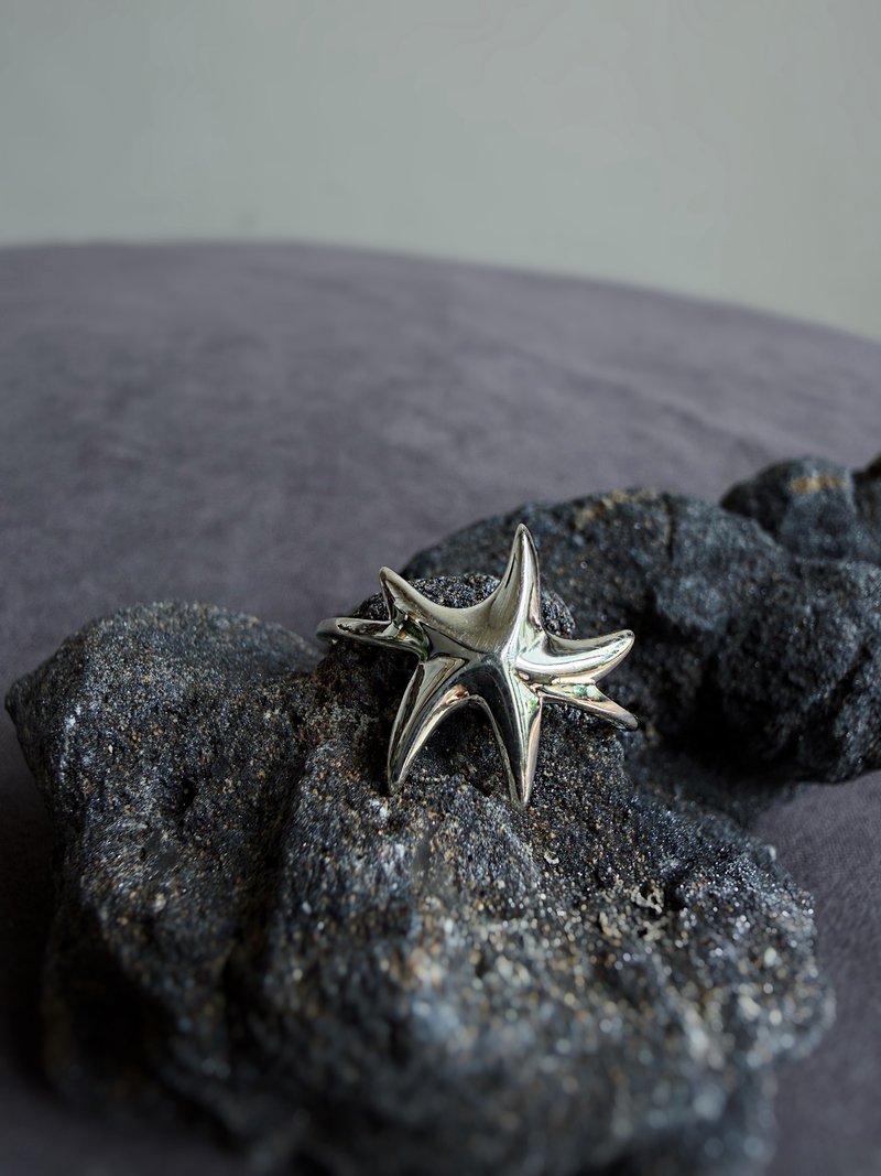 savageness 天道家 | 深海里的繁星 925银戒指 纯银 孤品 - 戒指 - 纯银 银色