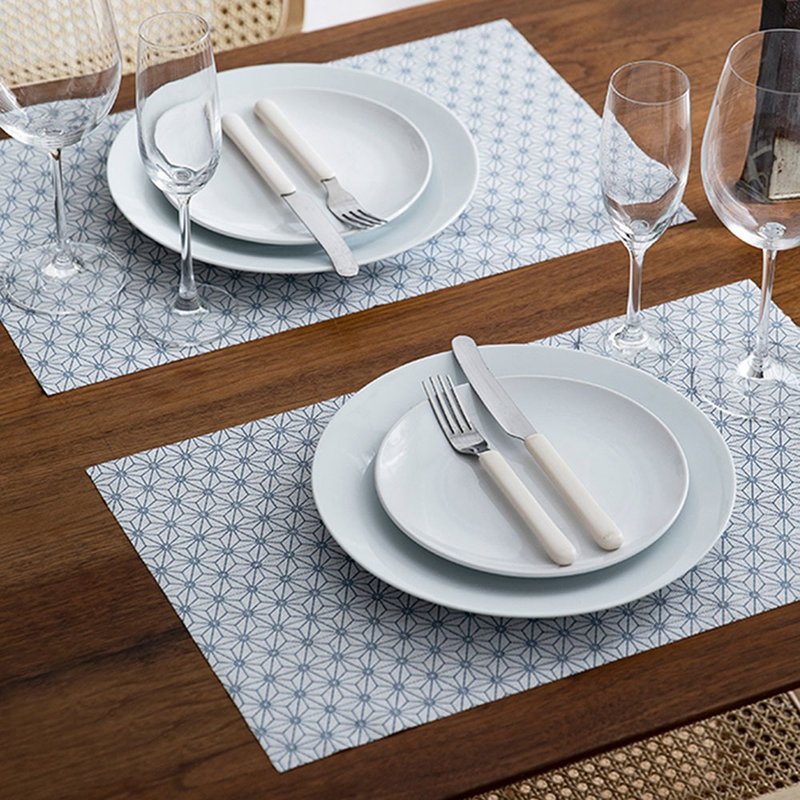 日本霜山 印花风吸油去污抛弃式不织布抹布-3卷组-多色可选 - 厨房用具 - 聚酯纤维 蓝色