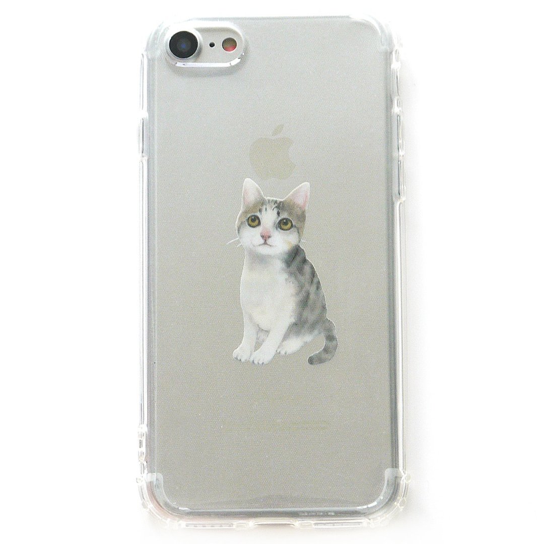 现货 | 白虎斑猫 - 手机壳 | TPU Phone case 防摔 空压壳 iPhone - 手机壳/手机套 - 橡胶 透明