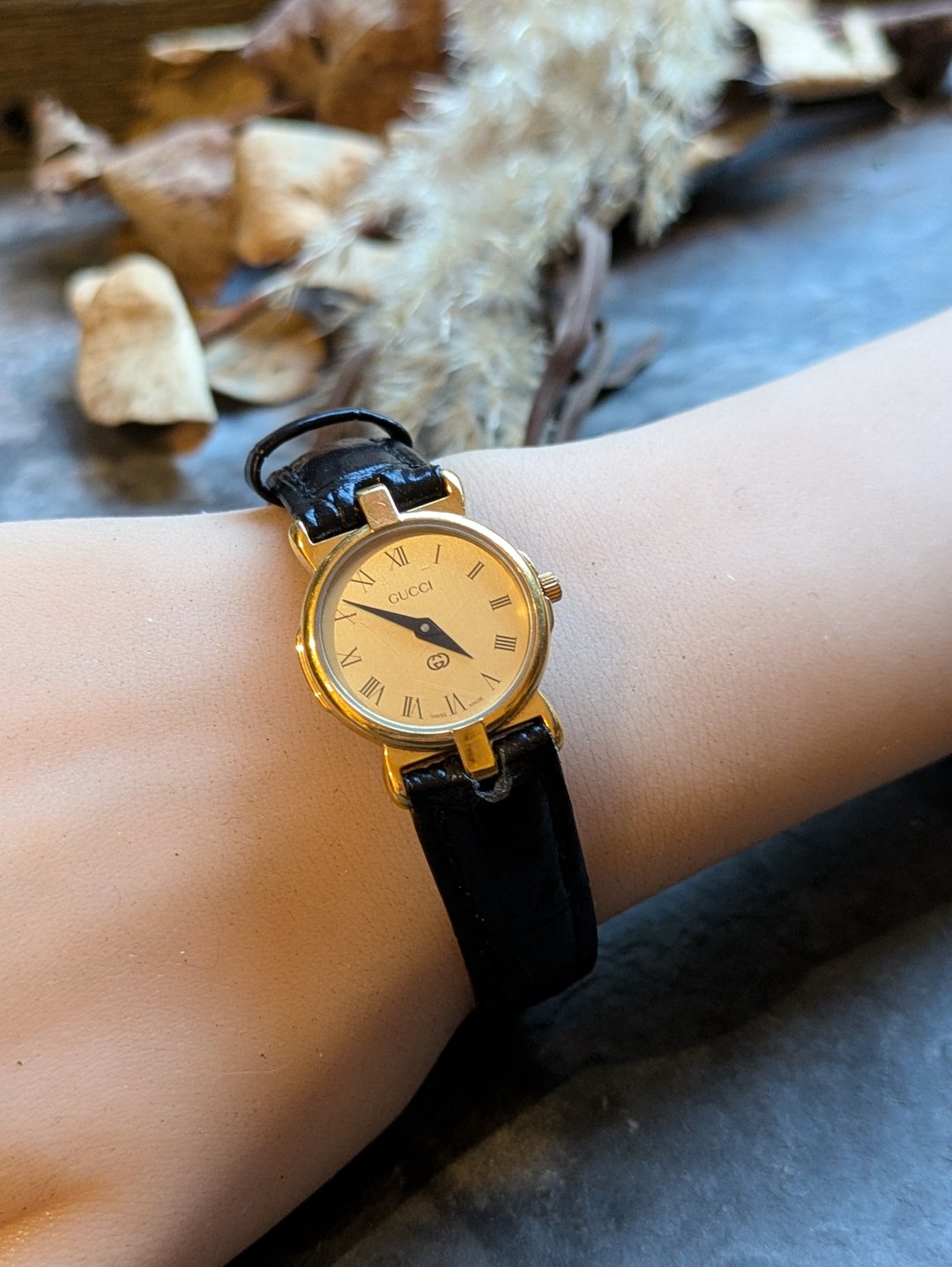 Gucci 古董表 中古石英表121905 - 女表 - 其他金属 金色