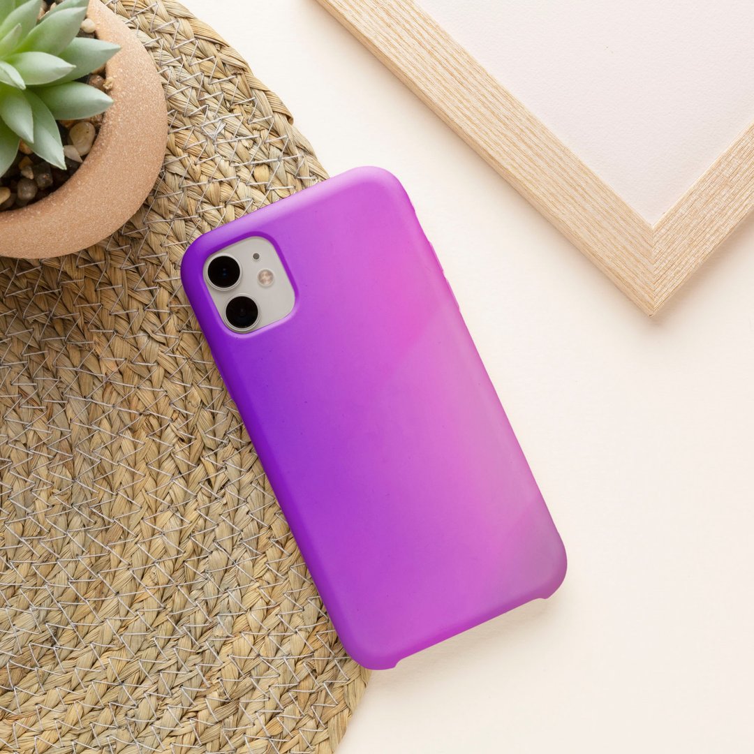 客制手机壳 iPhone 14 13 Pro Matte 复古复古抽象135紫粉色 - 手机壳/手机套 - 塑料 多色