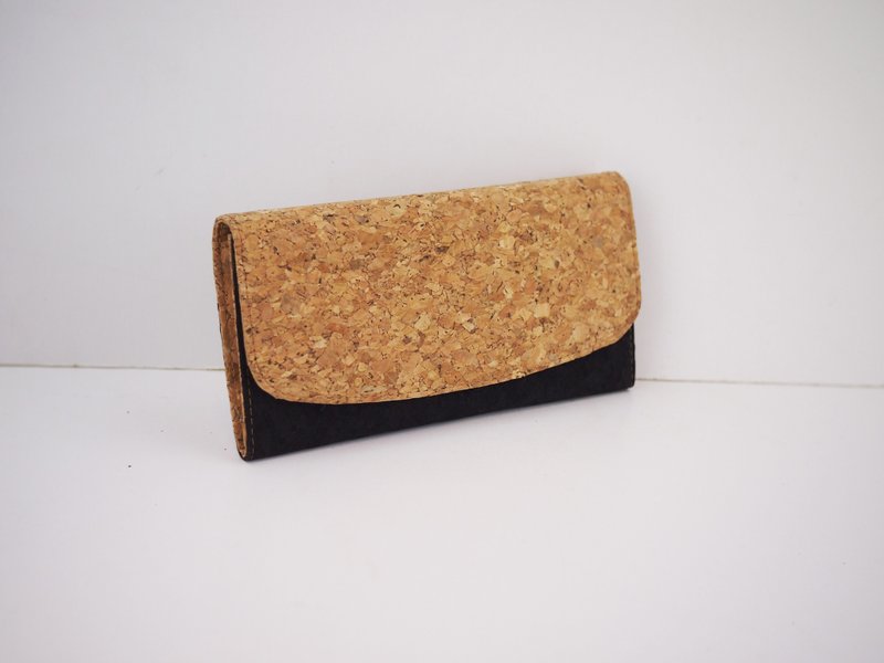 naturaism 自然主义 软木 长皮夹 长夹 钱包 (黑色) - 皮夹/钱包 - 软木/水松木 黑色