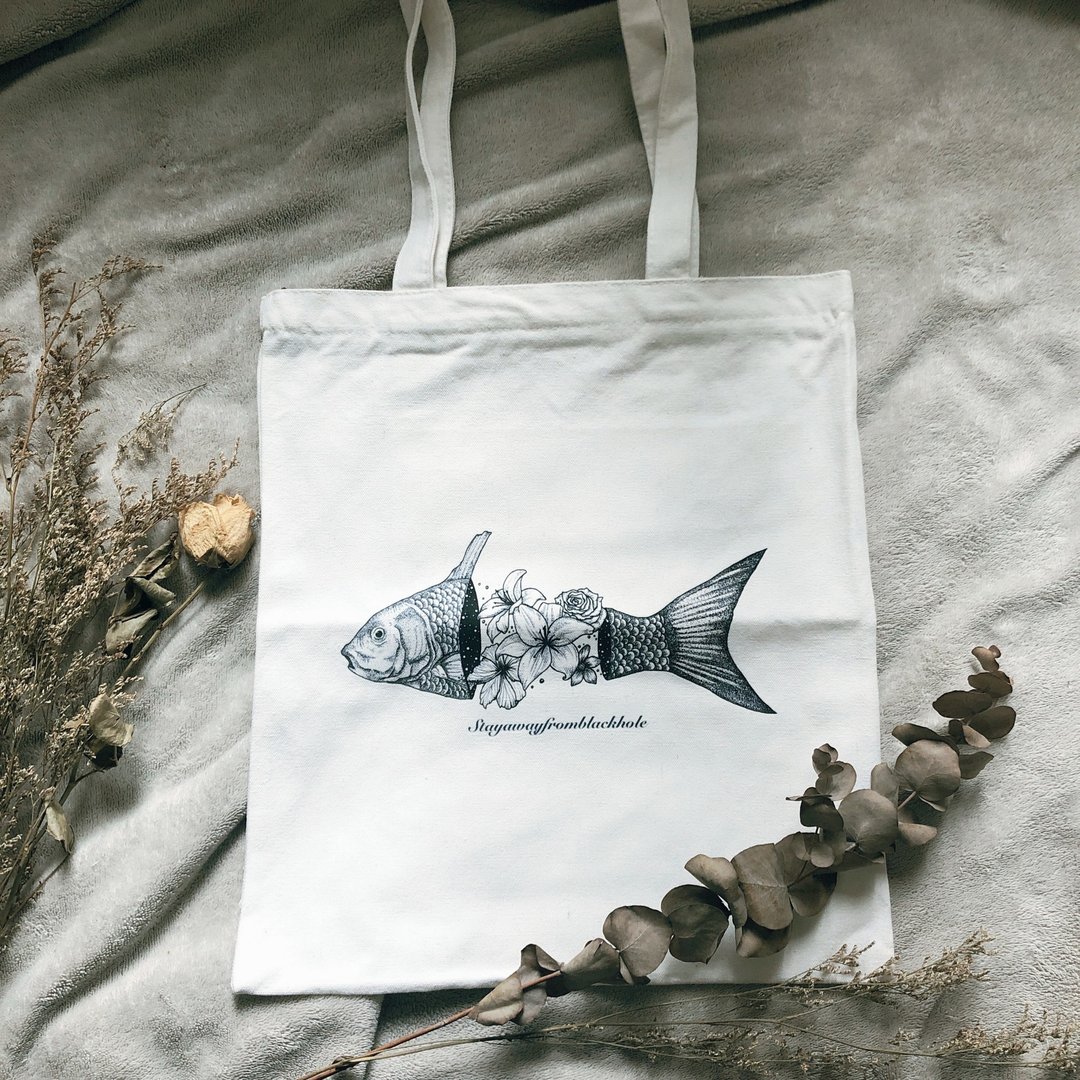 Totebag no.2 - 侧背包/斜挎包 - 棉 白色