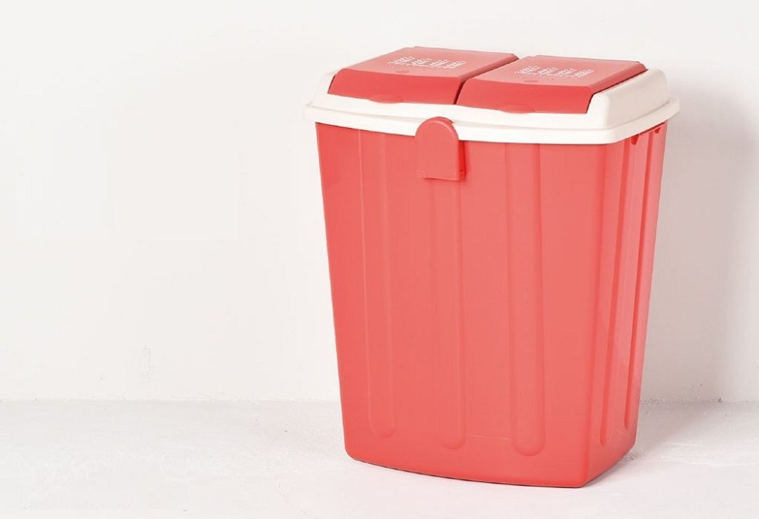 日本Natura pallet 二分类掀盖式垃圾桶75L - 四色可选 - 垃圾桶 - 塑料 