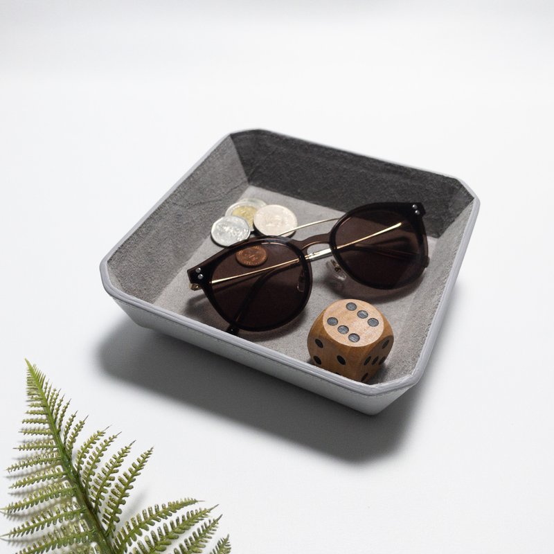 Mercury 再生皮 多用途玄关置物盘 - 收纳用品 - 其他材质 灰色