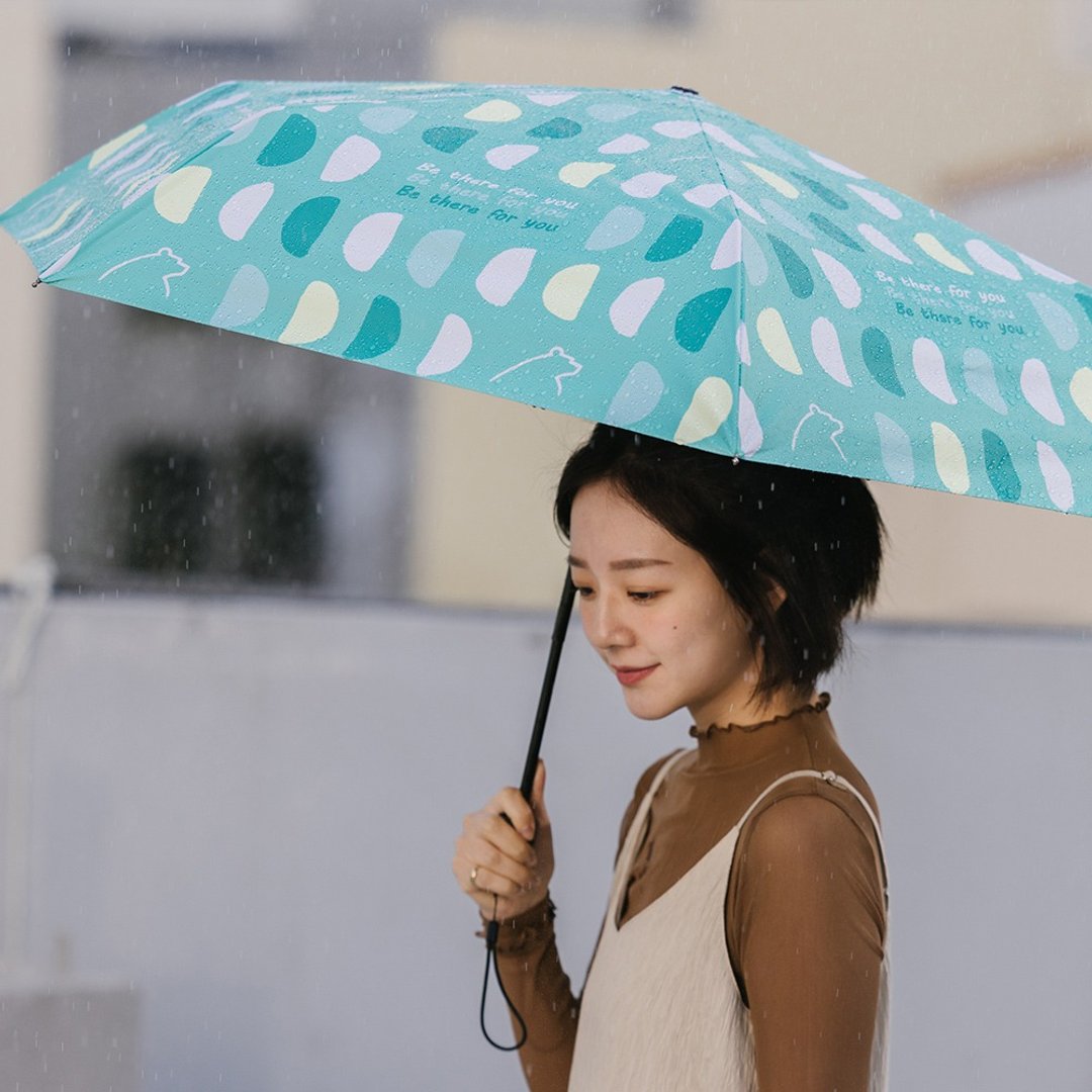 【rento】防晒黑胶安全自动伞-半圆(绿) - 雨伞/雨衣 - 防水材质 绿色