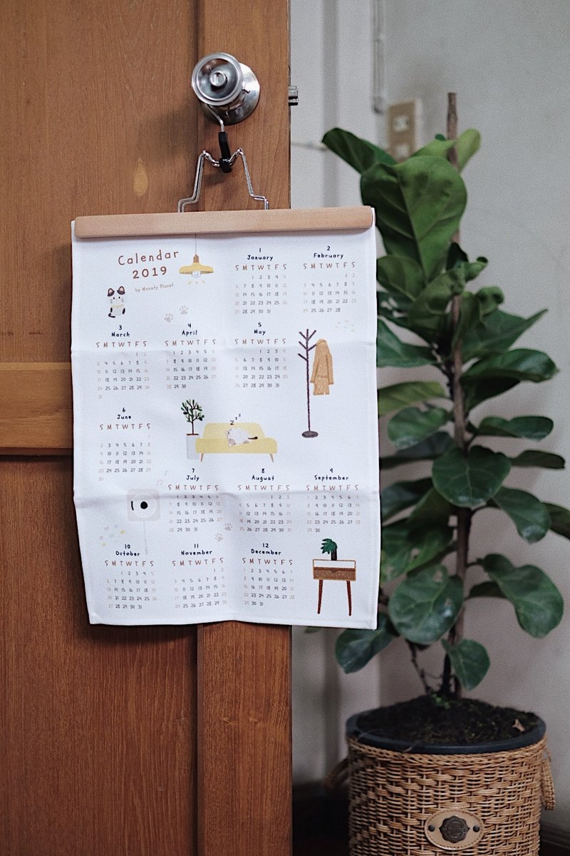 Calendar 2019 - 墙贴/壁贴 - 其他材质 
