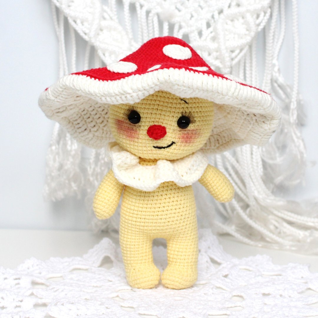 Baby Fly 木耳钩针图案 PDF 英文 Amigurumi 蘑菇玩具 DIY - 手工艺教程/工具书 - 其他材质 