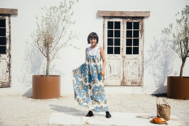 Mulmul 花卉帐篷连衣裙 - 洋装/连衣裙 - 棉．麻 多色