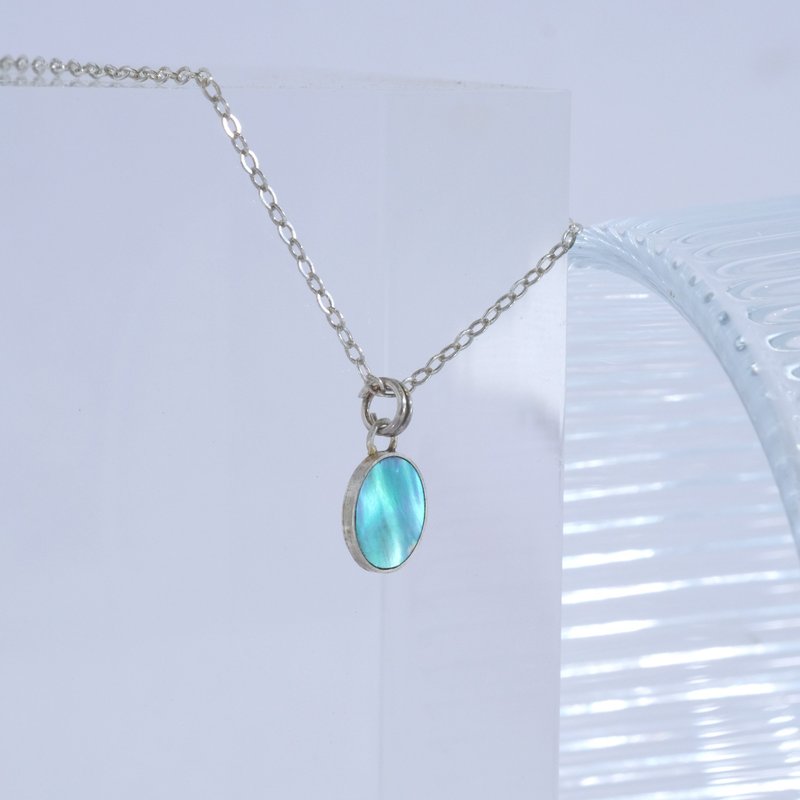 贝壳 轻珠宝 项链 # 14 - 项链 - 银 白色