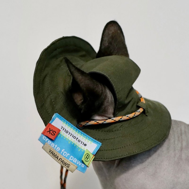 yama paws / bucket hat 绿色 - 衣/帽 - 棉．麻 绿色