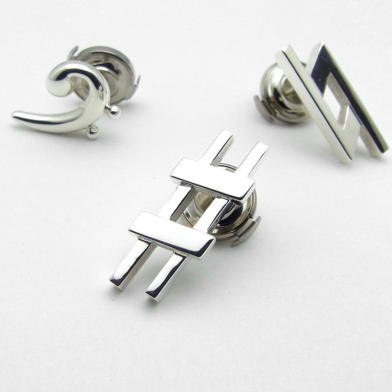 Sharp pin brooch - 胸针 - 纯银 银色
