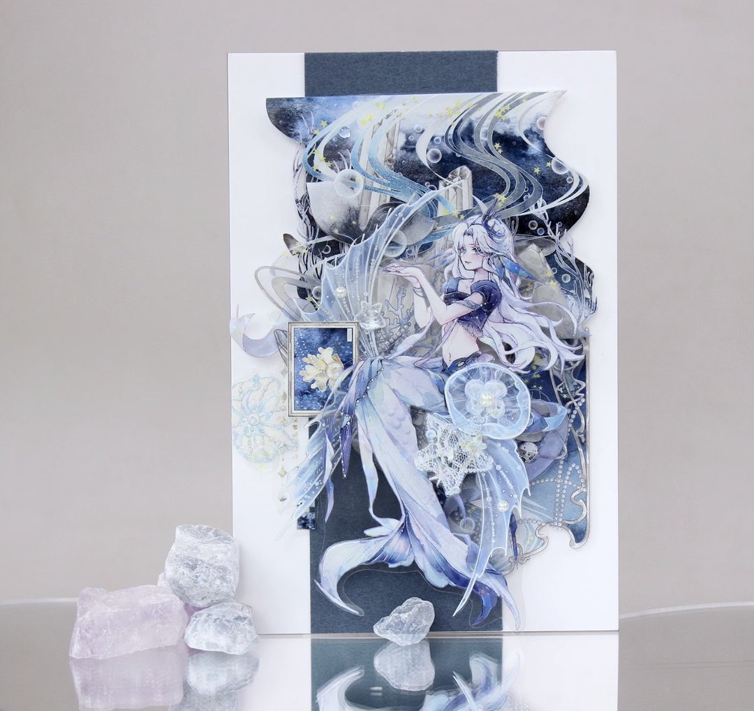 星夜神话  PET 琉璃光 造景 和紙膠帶   10米卷 - 纸胶带 - 其他材质 多色