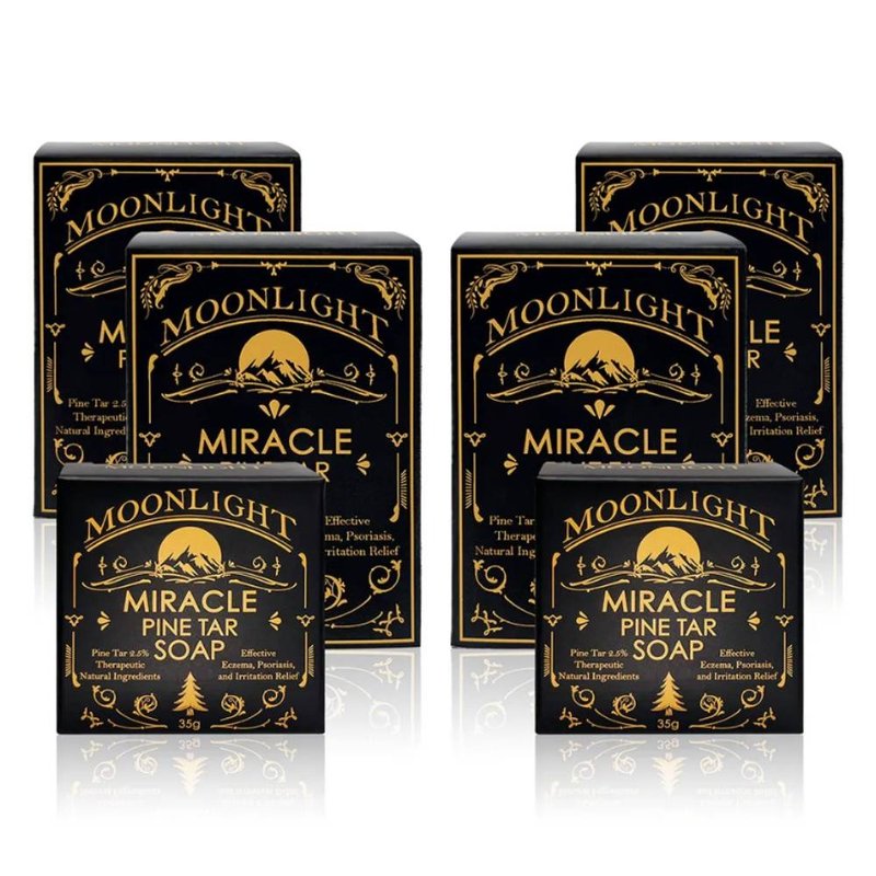 【Moonlight 莯光】 松焦油奇迹护肤皂 大小朋友组(4大2小) - 肥皂/手工皂 - 其他材质 咖啡色