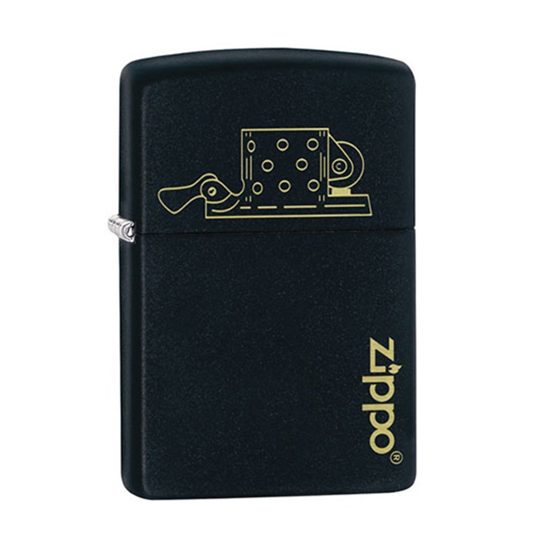 【ZIPPO官方旗舰店】 防风孔图案设计防风打火机 49218 - 其他 - 铜/黄铜 黑色