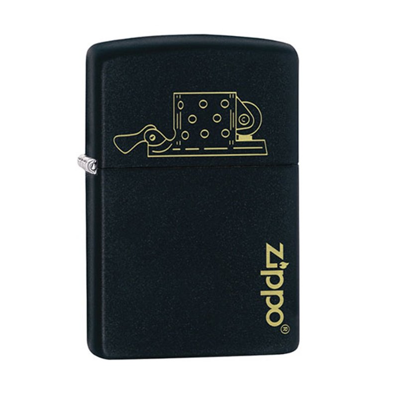 【ZIPPO官方旗舰店】 防风孔图案设计防风打火机 49218 - 其他 - 铜/黄铜 黑色