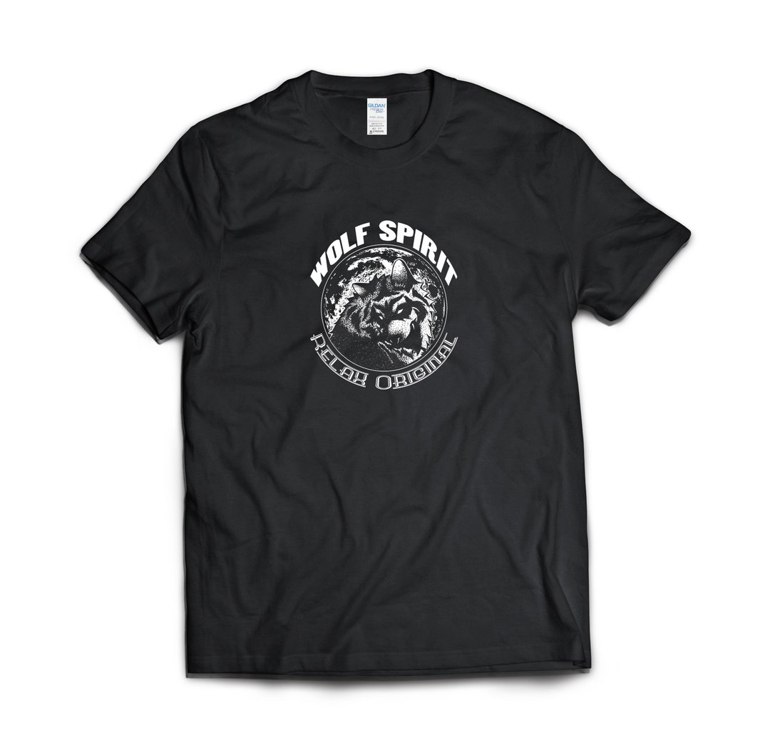 狼顾-T-shirt 白/黑/灰/藏青 - 男装上衣/T 恤 - 棉 多色
