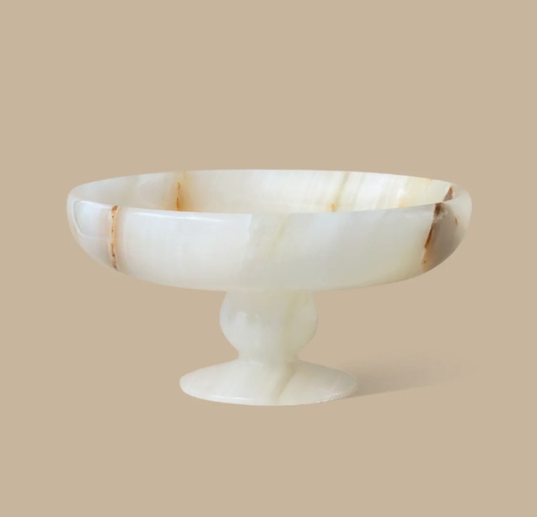 Orb Tray 托盘 白玛瑙 - 摆饰 - 玉石 透明
