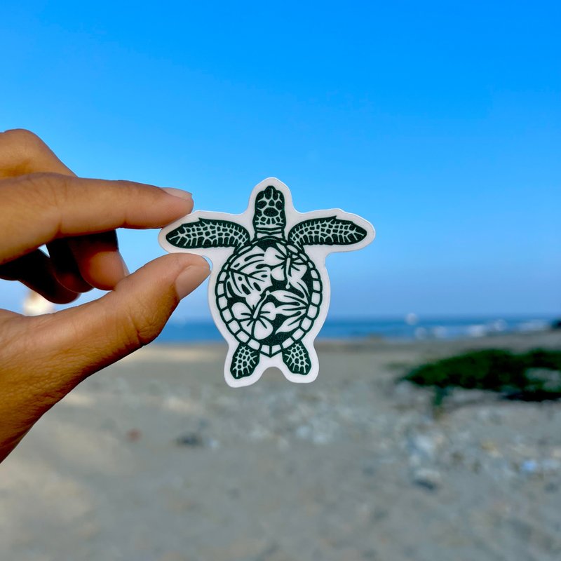 海派- 海洋系列 06 Sea Turtle海龟 防水贴纸 - 贴纸 - 塑料 