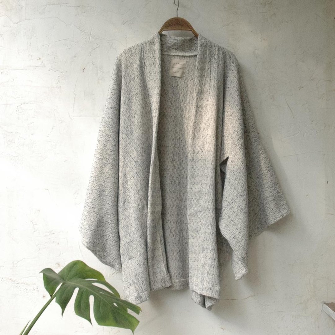 Indigo Haori - 女装休闲/机能外套 - 棉 蓝色