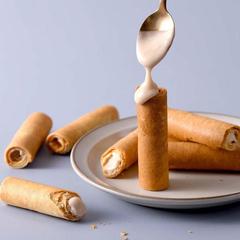 香草浓心卷12入【伴手礼】【端午礼盒】【中秋礼盒】【过年礼盒】 - 零食/点心 - 新鲜食材 白色