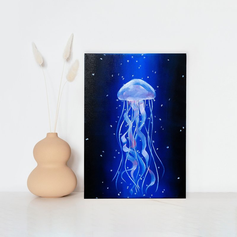 【体验】台中油画体验课程/海中之花/台中画室 - 插画/绘画/写字 - 棉．麻 