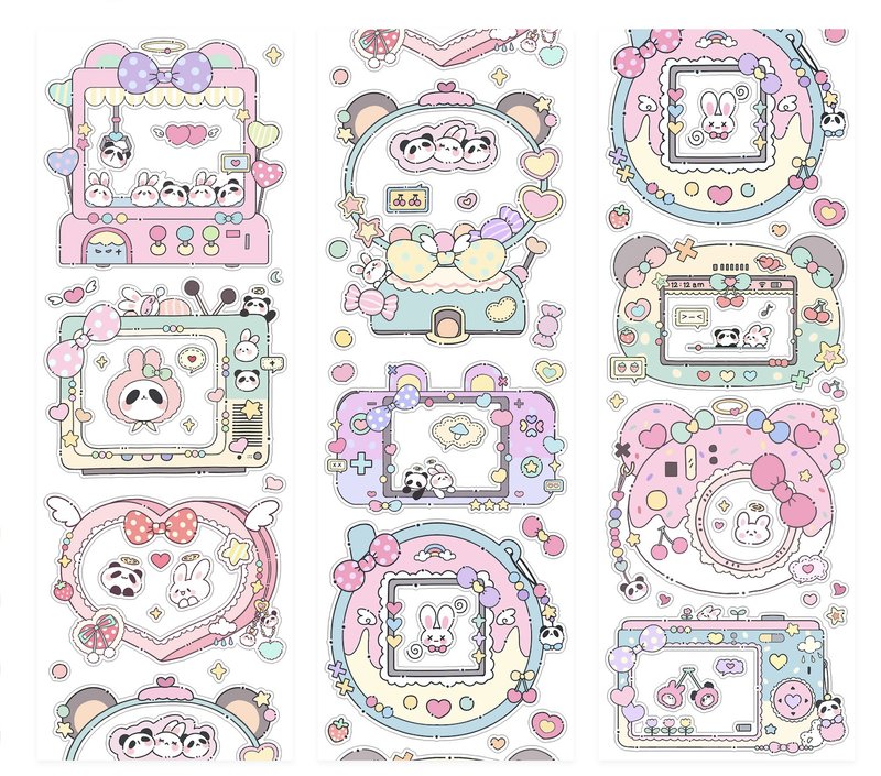 电子白日梦 合成纸 模切 贴纸卷 5米卷 - 贴纸 - 其他材质 多色