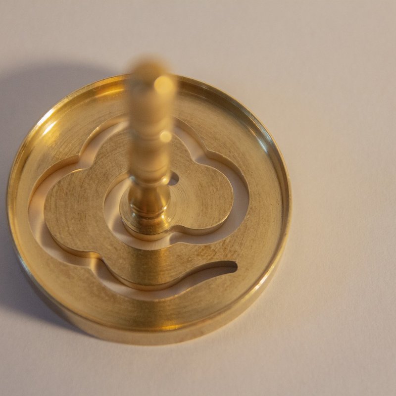 篆香拓 - 祥云 - 香薰/精油/线香 - 铜/黄铜 黄色