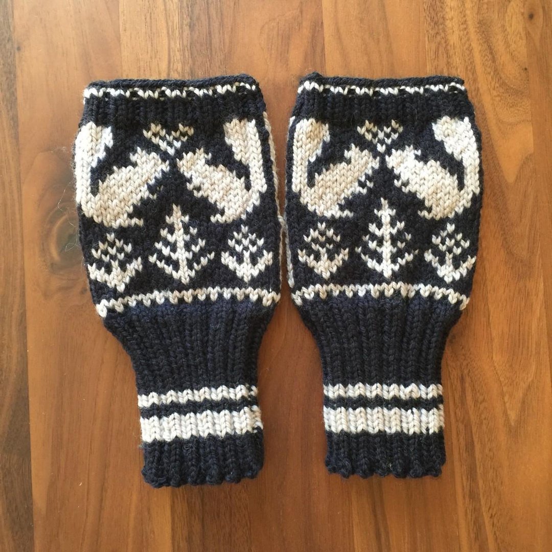 [Resale] squirrel and forest motifs Hand Warmer - 其他 - 棉 蓝色