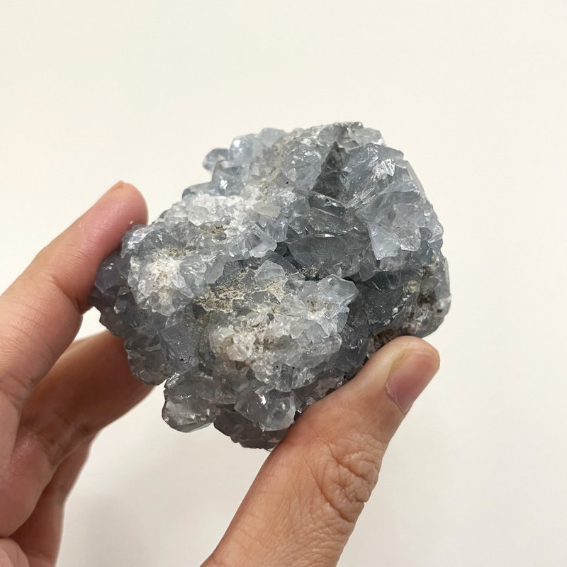 天然马达加斯加原矿天青石原石 I 摆设 I 风水 I 装饰 - 摆饰 - 石头 绿色