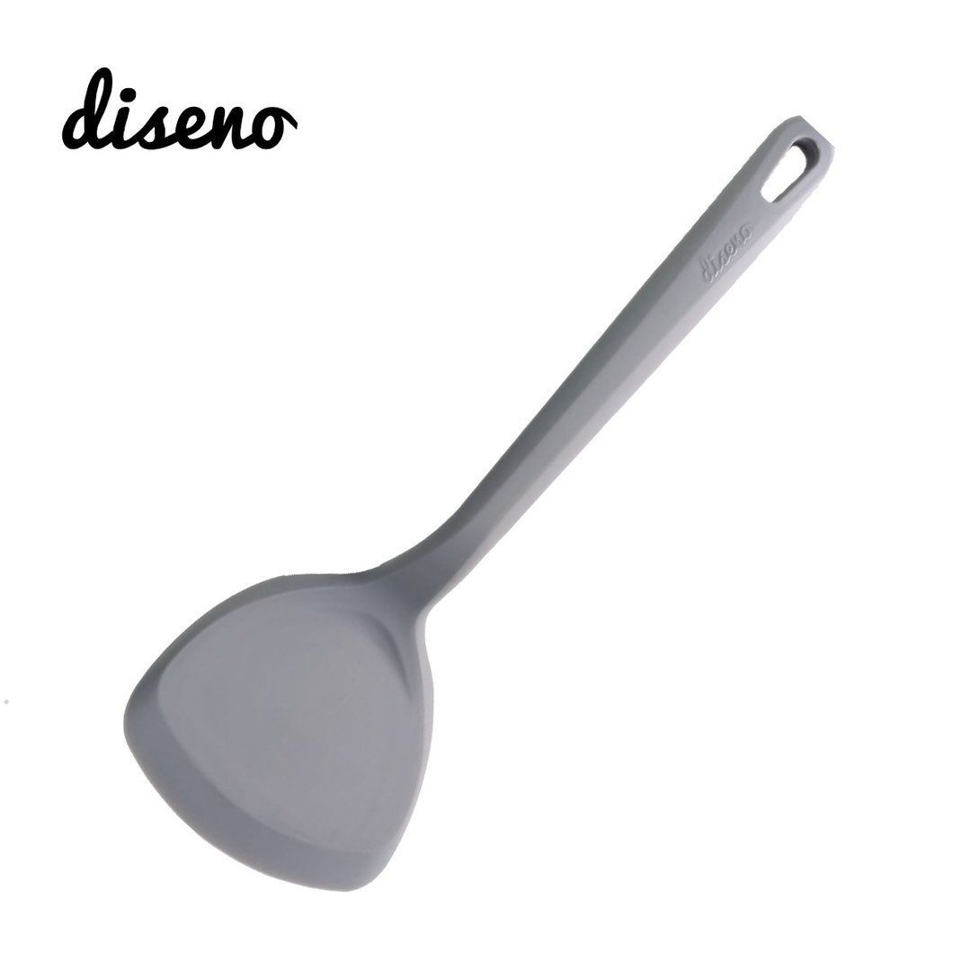 diseno 硅胶中式镬铲 - 汤勺/锅铲 - 硅胶 灰色