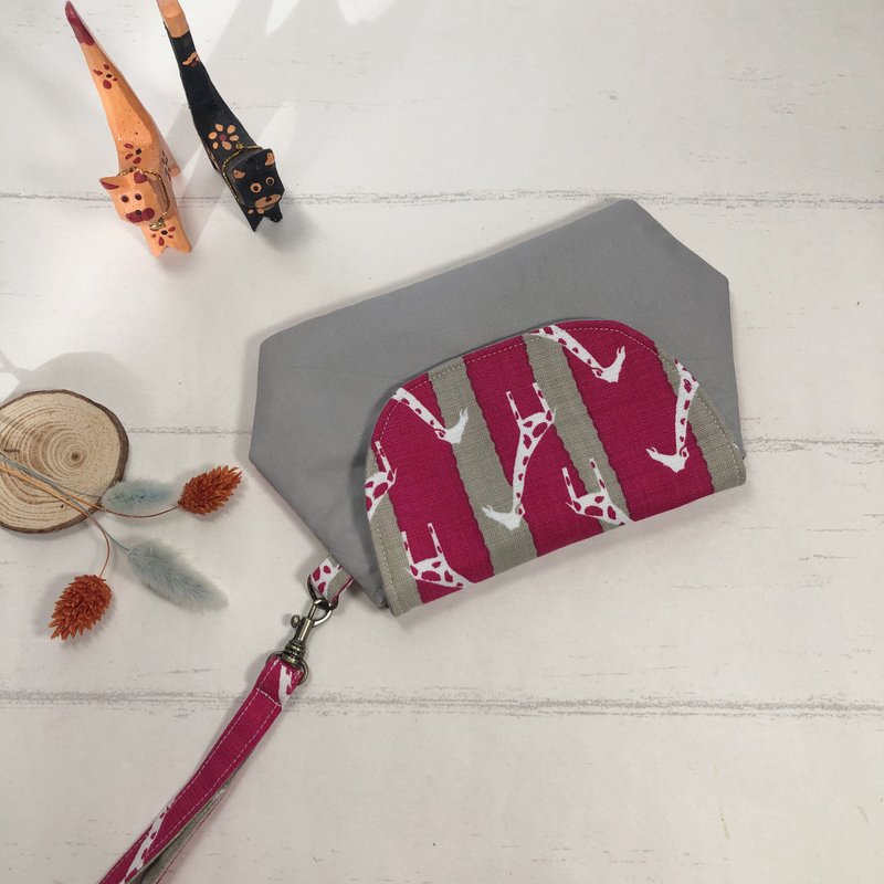 【长颈鹿】六角型手机包 零钱包 手拎包 - 零钱包 - 棉．麻 