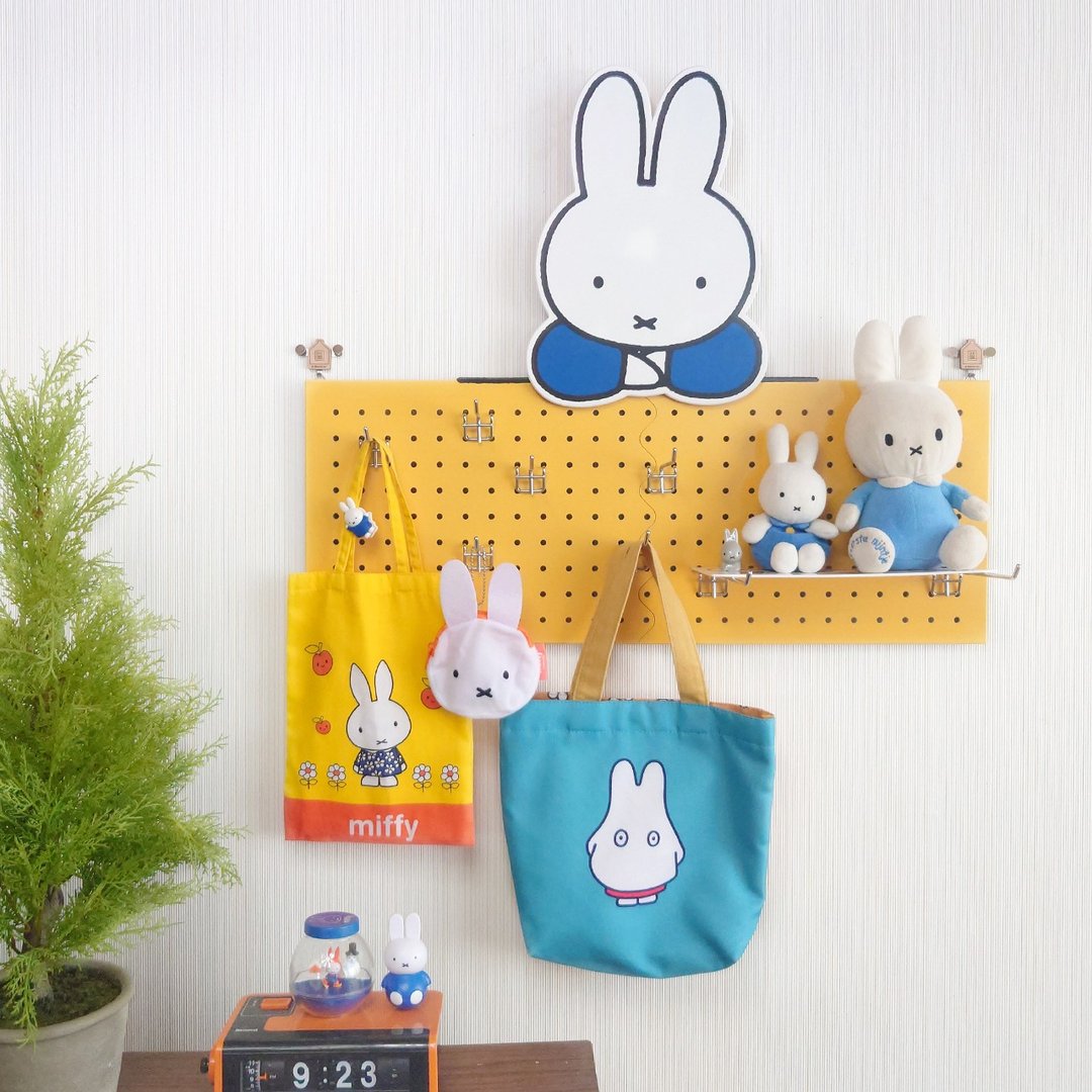 【Pinkoi x miffy】米菲壁挂架 - 置物架/篮子 - 木头 黄色