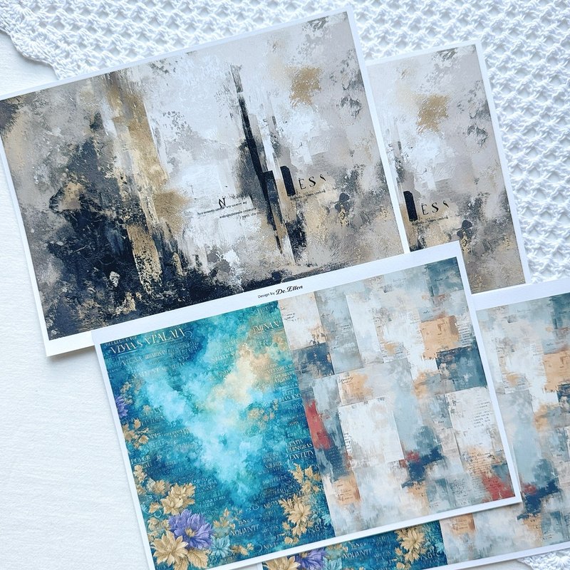 Z454 - 多种背景 - 贴纸 - 纸 