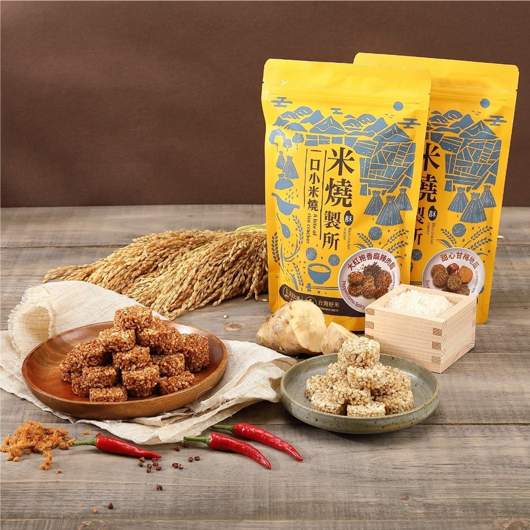 【胖肉铺】一口小米烧(香麻辣肉松/干梅地瓜) 零食点心 米菓 米香 - 零食/点心 - 新鲜食材 红色