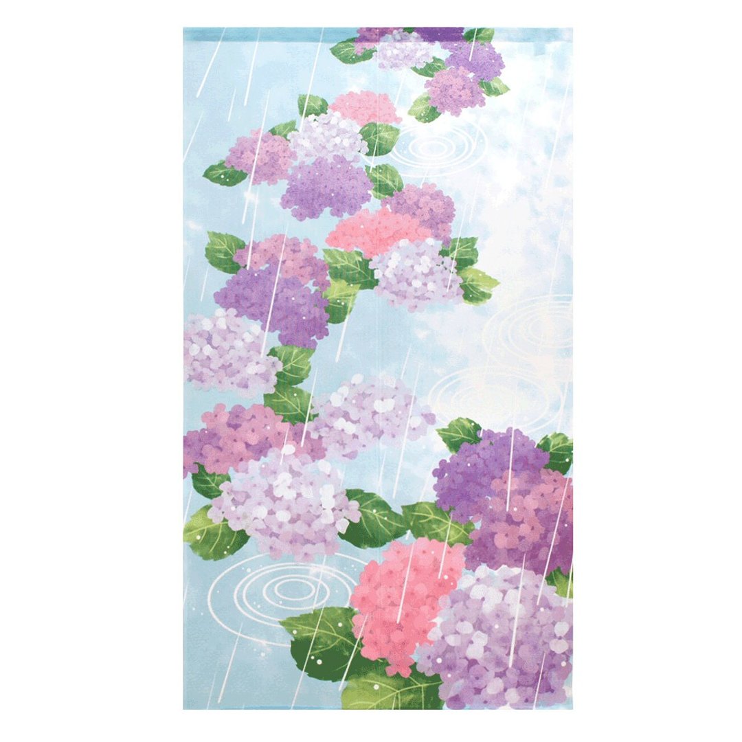 日本制コスモ长门帘绣球花和雨 - 门帘/门牌 - 其他人造纤维 