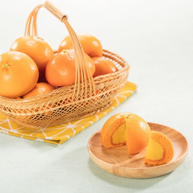 美姬馒头 大吉利橘子造型奶黄包 一盒6入 - 其他 - 其他材质 