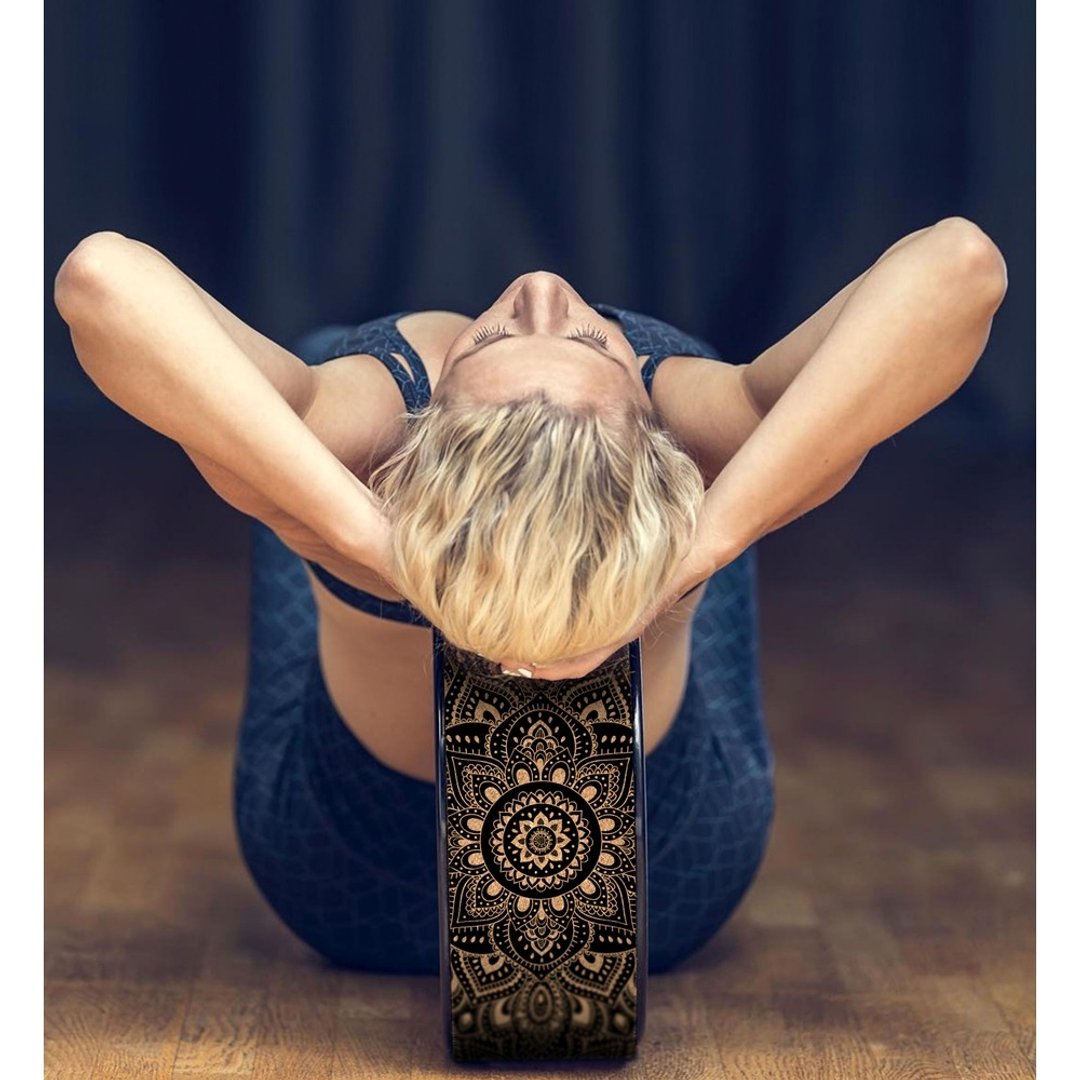 【Yoga Design Lab】The Yoga Wheel 瑜珈轮 - Cork Mandala - 运动配件 - 其他材质 卡其色