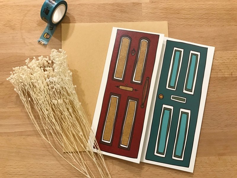两扇门特制卡片 - 卡片/明信片 - 纸 多色