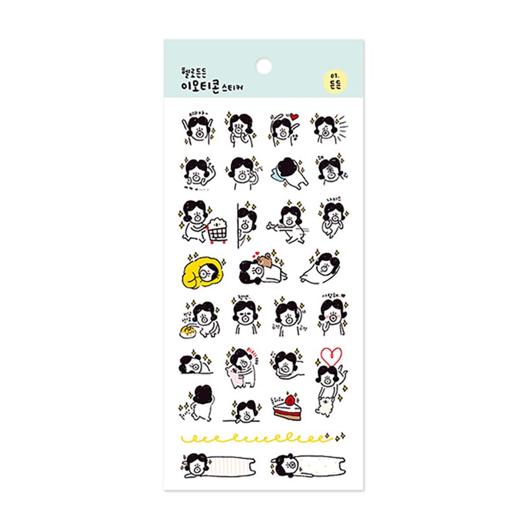 啰登登系列  表情贴纸  01.登登 - 贴纸 - 其他材质 