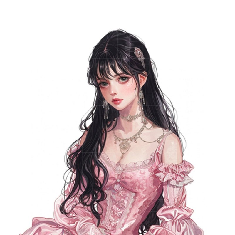 原创贴纸 人物贴纸 女孩插画贴纸 0004 乐园工作室 - 贴纸 - 纸 