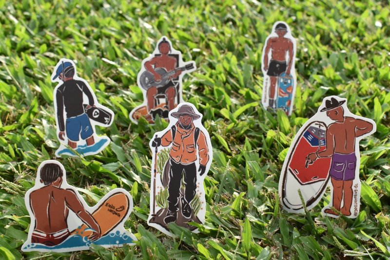 台湾设计 香男系列防水贴纸 - 贴纸 - 防水材质 