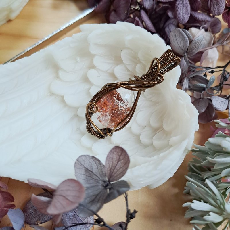 【山眠】残火 幽灵水晶坠饰 - 项链 - 水晶 透明