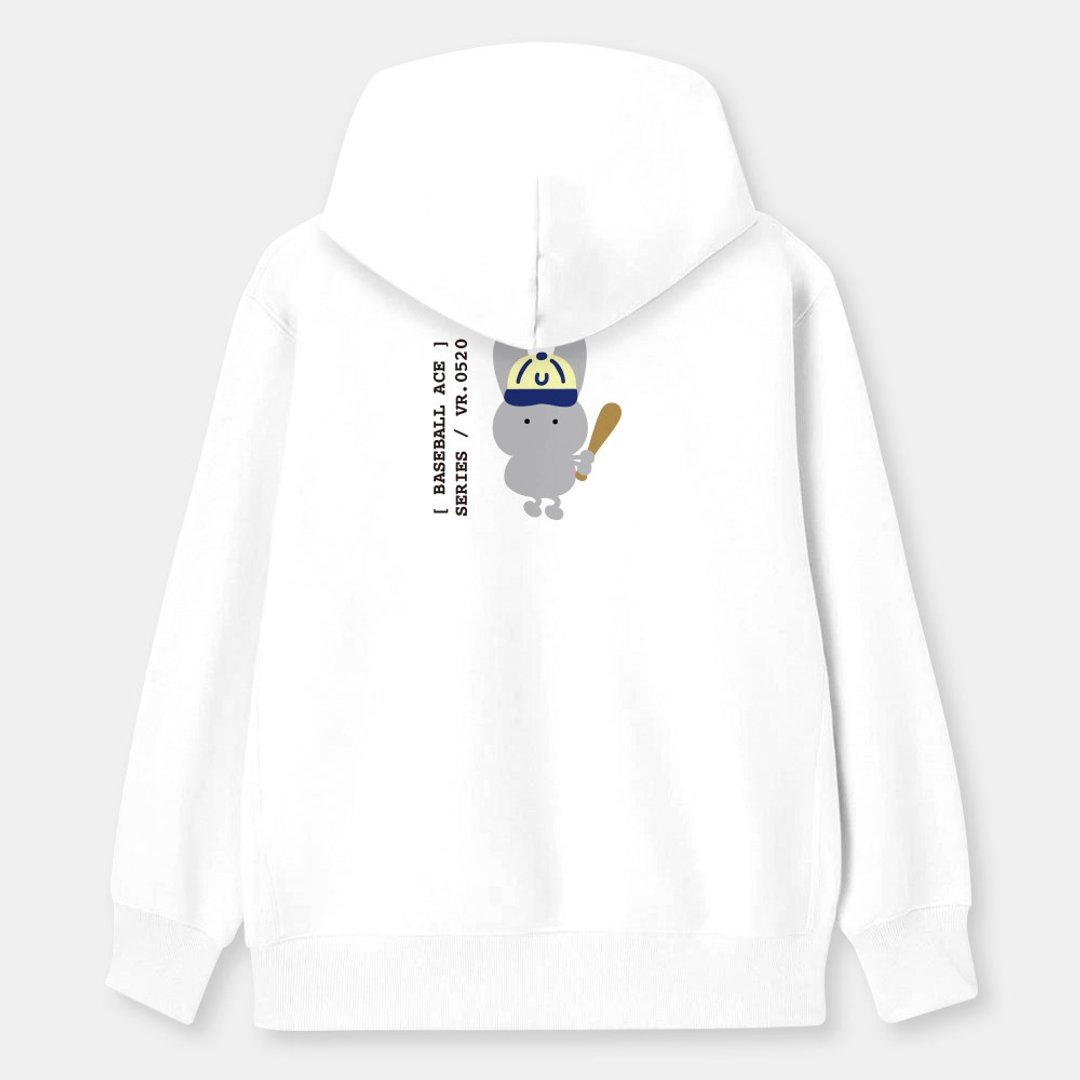 运动兔兔【数字可定制化】中性 纯棉连帽外套 Rabbit PU041 - 女装休闲/机能外套 - 棉 灰色