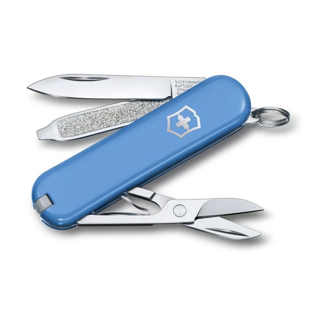 VICTORINOX 瑞士维氏 瑞士刀 7用 Summer Rain 天空蓝 0.6223.28G - 露营用品 - 不锈钢 蓝色