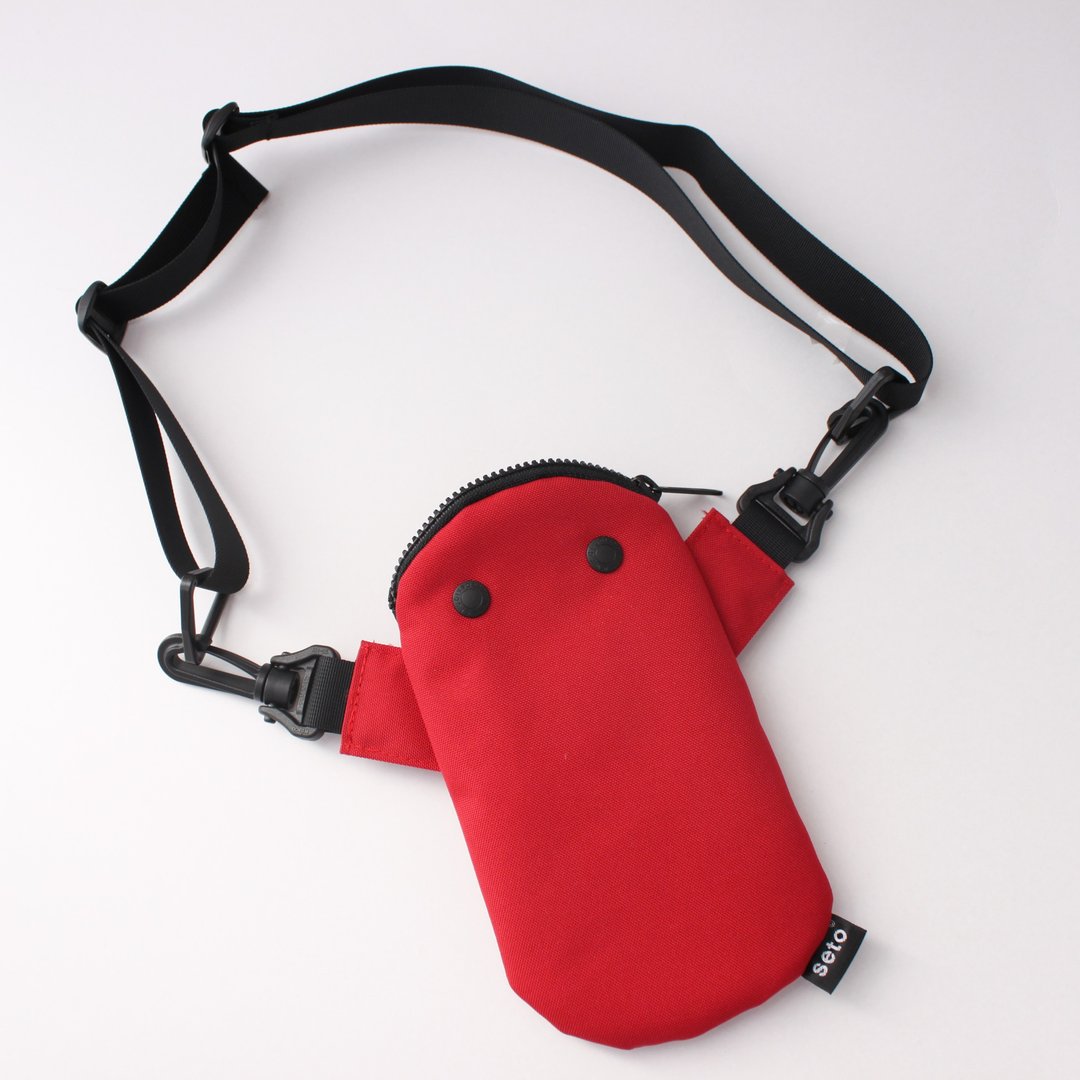 seto / creature bag / iPhone case / small bag / Mame-sagari / Red - 侧背包/斜挎包 - 聚酯纤维 红色