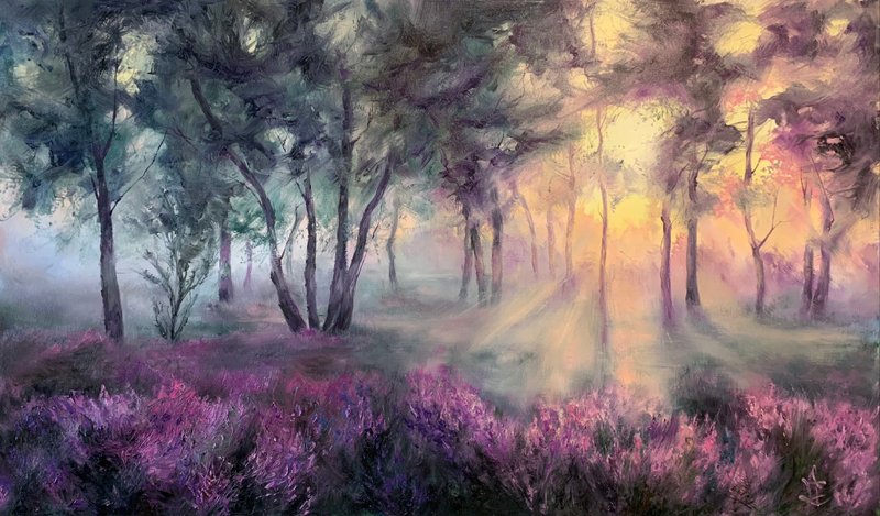 森林画风景画纯手工油画 - 墙贴/壁贴 - 其他材质 多色